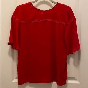 Red Blouse — short sleeve